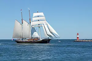 Barque: Sailboat, barque, Hanse Sail, Rostock, Mecklenburg-Western