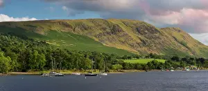 Sailboats: Sailboats and the mountains surrounding Ullswater