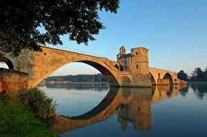 Worth: Saint Benezet bridge over Rhone river, Avignon