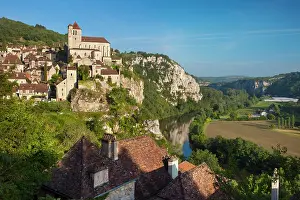 Hilltop: Saint-Cirq-Lapopie in the Lot Valley, Midi-Pyrenees