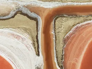 Ca¡diz Province: Saline ponds at the Bonanza salt works near SanlÃºcar de Barrameda