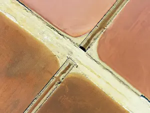 Cdiz: Saline ponds at the Bonanza salt works near Sanlcar