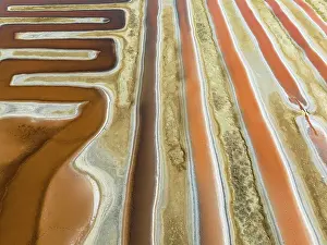 Cdiz: Saline ponds at the salt works near Chiclana de