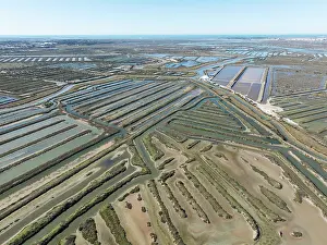 Tides: Saline ponds at the salt works near Chiclana de la Frontera