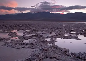 Nino: Salt Lake - at sunset, unusually full of water