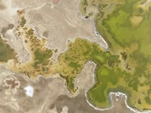 Salt Pan: Salt marsh at the Skeleton Coast