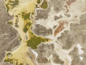 Salt Pan: Salt marsh at the Skeleton Coast
