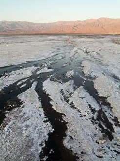 Panamint: Salt marshes against the background of the Panamint