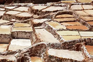 Basin: Salt terraces of Maras in Peru