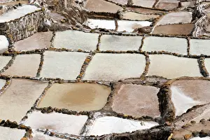 Basin: Salt terraces of Maras in Peru