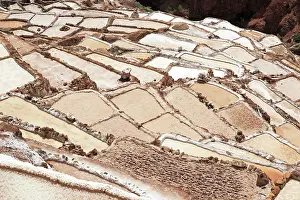 Basin: Salt terraces of Maras in Peru