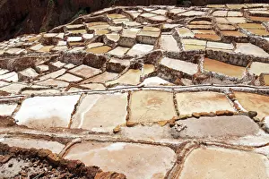 Basin: Salt terraces of Maras in Peru