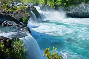 Create: Saltos de Petrohue - water of Petrohue river rushes