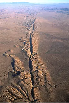 Andreas: SAN ANDREAS FAULT- AERIAL, USAlooking south, Pacific