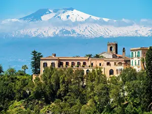 Howse: San Domenico Palace Hotel, with snow-capped Mount