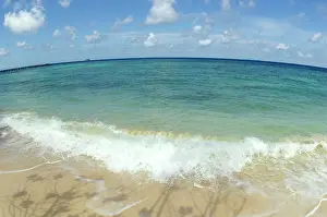 Tioman: Sand beach of volcanic Tioman Island and sea at