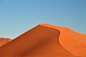 Naukluft: Sand dune in the evening light, Sossusvlei, Namib