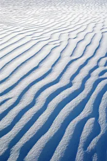 Gypsum: Sand Dune - structures of a white gypsum dune