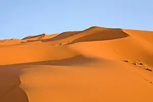 Moroccan: Sand dunes in the desert near Erg Chebbi, Erg Chebbi