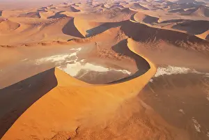 Remote: Sand dunes and dry pans in the Namib Desert