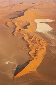 Remote: Sand dunes and dry pans in the Namib Desert