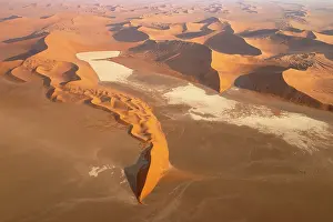 Remote: Sand dunes and dry pans in the Namib Desert