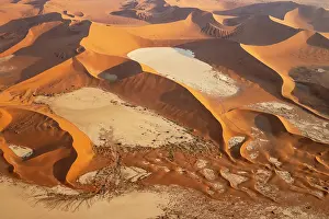 Remote: Sand dunes and dry pans in the Namib Desert