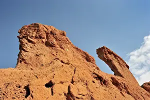Kyrgystan: Sandstone formation in early morning light