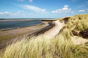 Incidental: Sandy beach at low tide, Budle Bay, Northumberland