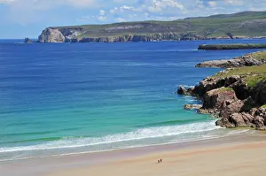 Sutherland: Sandy beach and rocks in Rispond Bay, Durness, Caithness