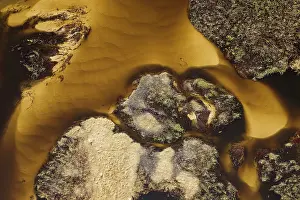 Sandbanks: Detail of a sandy section of the Gomoti River with