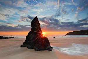 Sutherland: Sango Bay, sandy beach on the coast, Scotland, United