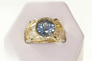 Rings: Sapphire and diamond ring