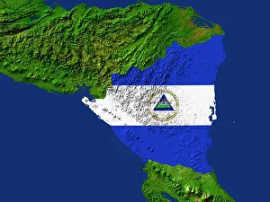 Covering: Satellite image of Nicaragua with the country's