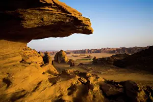 Oasis: Saudi Arabia, Al Ula, desert near the oasis