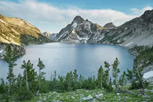 Idaho: Sawtooth Lake and Mount Regan, Idaho