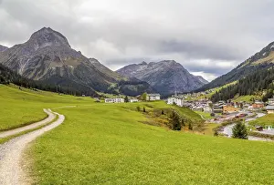 District: Scenery around Lech am Arlberg in the Bludenz district in Austria
