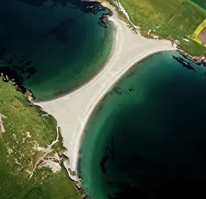 Sandbar: Scotland - St Ninian's tombolo / tombola, a sandbar