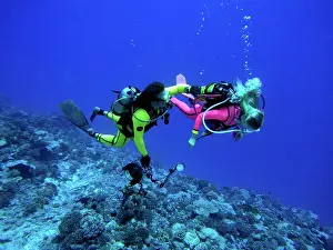 Cameraman: Two Scuba Divers - Camerman and his female model