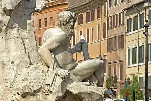 Piazza: Sculpture - Piazza Navona - Rome - Italy