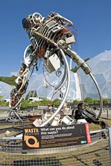Geogrpaphy: Sculpture - WEEE waste man Eden Project Bodelva