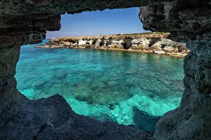 Cypriot: Sea Caves, coast with cliffs and caves near Agia