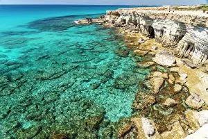 Cypriot: Sea Caves, coast with cliffs and caves near Agia