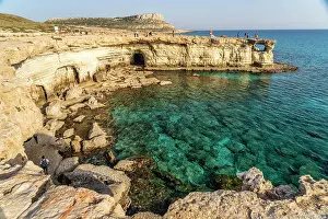 Cypriot: Sea Caves, coast with cliffs and caves near Agia