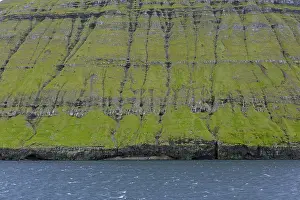 Faroe: Sea cliffs along the rugged coast of Eysturoy, East