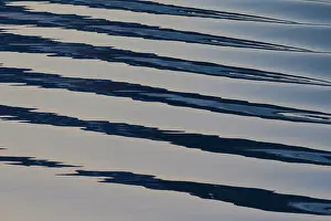 Rippling: Seascape sea patterns at sunset