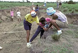 Schools: Secondary school pupils carrying out geography