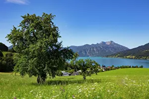 Berge: Seefeld am Attersee with Schafberg, Salzkammergut