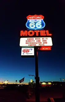 Neon: Seligman, U.S. Route 66 (US 66 or Route 66), Arizona