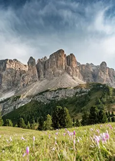 Adige: Sella Group with Piscadu, Val Gardena Pass, Passo